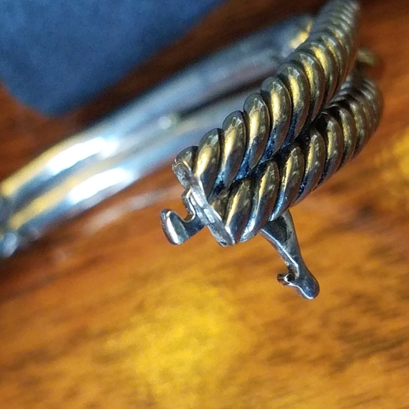 SOLD@! David Yurman18k 750/Gold & Sterling Silv - Picture 9 of 12